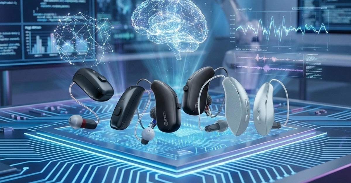AI Hearing Aids - featuring Resound Vivia, Widex Allure, Starkey Omega AI