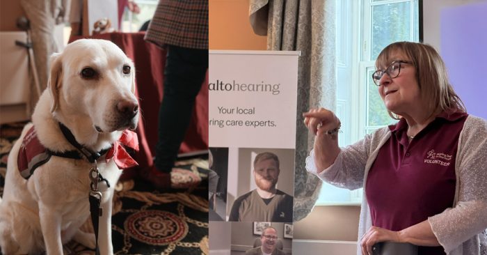 Hearing Dogs for Deaf People attended with a working dog and also did a presentation on how they are trained and how they are used