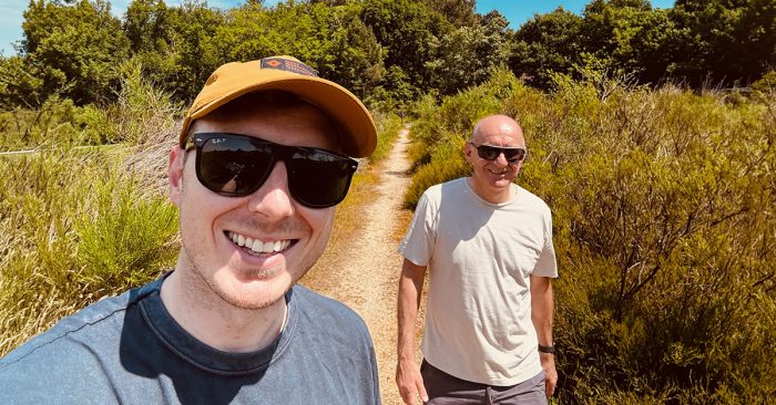 Adam and his Dad, Dale