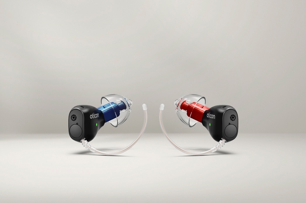 Pair of Oticon Zeal in-ear hearing aids