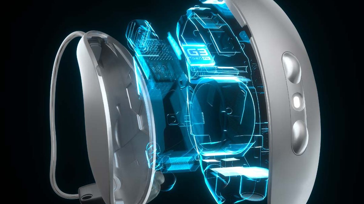 Starkey Omega AI hearing aid technology illustration