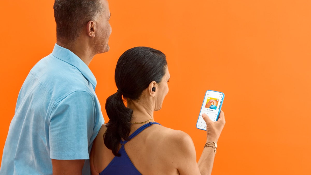 Unitron Remote Plus app being used on a smartphone