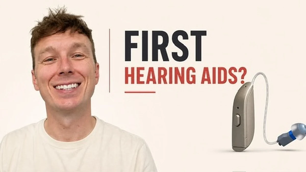 Adam Bostock explaining what to expect at a first hearing aid fitting