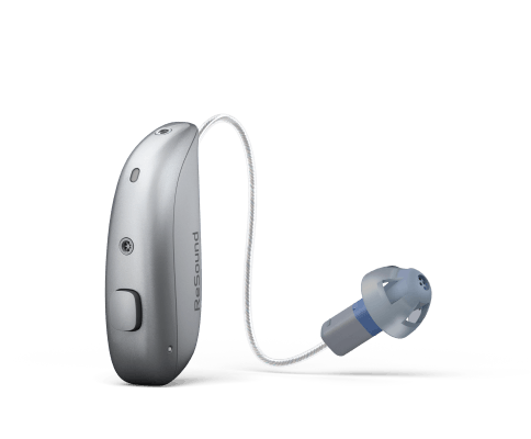 ReSound Vivia microRIE hearing aid with receiver and dome